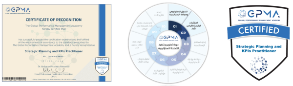 الشهادة المهنية الدولية لممارس التخطيط الاستراتيجي ومؤشرات الاداء المعتمد